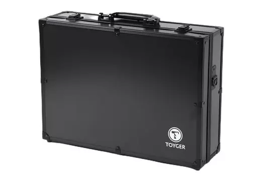 Алюминиевый кейс-атташе TOYGER CEO Storage, вмещающий более 5000 карточек (черный) чёрный