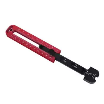 Алюминиевый компас для рисования, деревообрабатывающий компас, чертилка, метрическая дюймовая двойная шкала, круглая круговая линейка, маркировочный калибр с фиксированной точкой