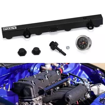Алюминиевый комплект рейки для тяжелого топлива серии K, топливная рейка с высоким расходом для впрыска топлива для Honda K20 K24 RSX Civic Si, Integra EP3 с масляным манометром
