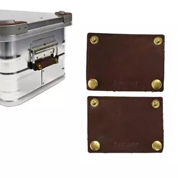 Алюминиевый контейнер DUCKNOT Delta Custom Parts Кожаный чехол для рукоятки Кожаный ремень Угловая защита Сделано в Японии Рукоятка (Коричневый, Обложка)