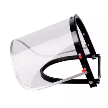 Алюминиевый кронштейн лицевого щитка для аксессуаров к каске. Прочный откидывающийся вверх и вниз прозрачный экран. Заменяет экран. PVC Screen
