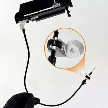 Алюминиевый кронштейн троса переключения передач Кронштейн троса индикатора переключения передач Экономящие время аксессуары для переключения передач для американцев серебряный