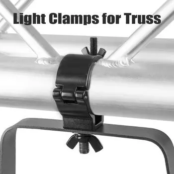 Алюминиевый крюк для сценического освещения, ферменный зажим, сверхмощный зажим для сценического освещения, 0-образная ферма с подвижной головкой чёрный