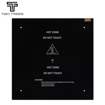Алюминиевый нагревательный стол TWO TREES MK3 310*310*3 мм, 12 В, черный MK3, новейшая горячая кровать для Creality 3D CR10, детали 3D-принтера