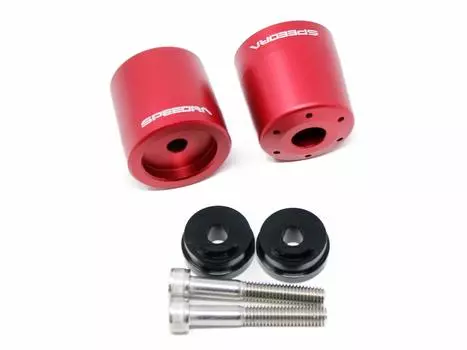 Алюминиевый наконечник руля Speedra SSK, тип B, матовый красный, цвет YAMAHA YZF-R25/R3 MT-25/03
