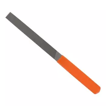 Алюминиевый напильник Tsubosan с рукояткой плоский 150 мм AU-1 серый