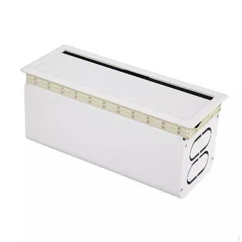 Алюминиевый настольный кабельный ввод, многоцелевой профессиональный многоразовый настольный провод белый