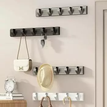 Алюминиевый невидимый складной креативный крючок для переноски сумок, крючок для подвешивания полотенец, складные крючки, настенный крючок, вешалка для одежды, настенное крепление