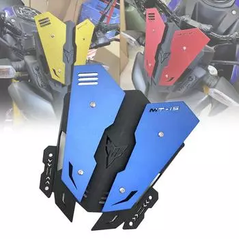 Алюминиевый обтекатель REALZION для мотоцикла, лобовое стекло, дефлектор ветра для Yamaha MT15 MT-15 MT 15 2019 2020 Gold золотой