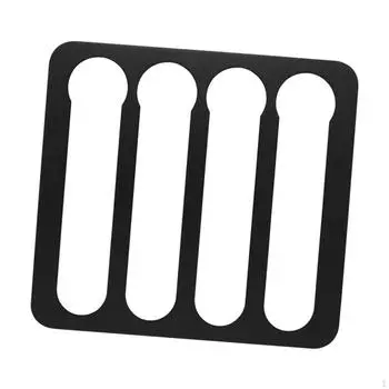 Алюминиевый органайзер для кофейных капсул для настенного монтажа чёрный