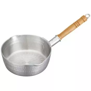 Алюминиевый плоский горшок Yamashita Crafts для снега с плоским дном, 27 см, со шкалой (4.8л) 04-0212-1004 серебряный