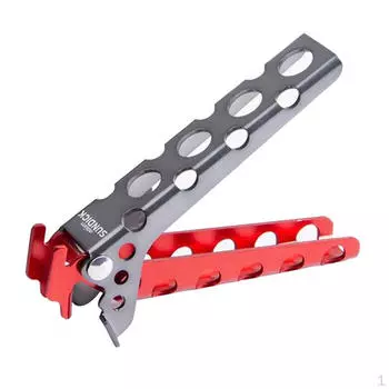 Алюминиевый подъемник для кастрюль с защитой от ожогов для кухонной посуды Red+Gray