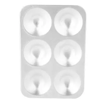 Алюминиевый поднос для смешивания цветов, палитра для рисования акварелью для художника, студента (# 01) round 6 holes