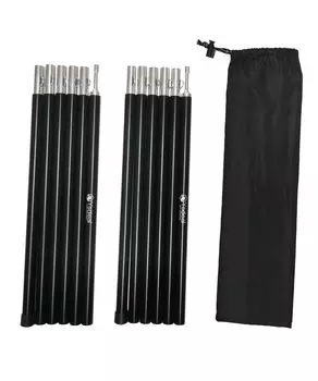 Алюминиевый шест для палатки, брезентовый шест, 2 комплекта, A7075, супердюралюминиевый, разъемного типа, для небольшой группы, для одиночного кемпинга, дополнительный шест для туризма, компактный, для кемпинга, сверхлегкий