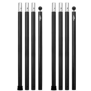 Алюминиевый шест Soomloom для установки палаток и брезента, алюминий A6061, внешний диаметр 28 мм, 3 секции, 4 соединения секций, 12 частей, разъемного типа,