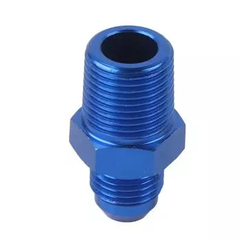 Алюминиевый штуцер AN6 с наружной резьбой 38 NPT, прямой фитинг для топливного масла, синий