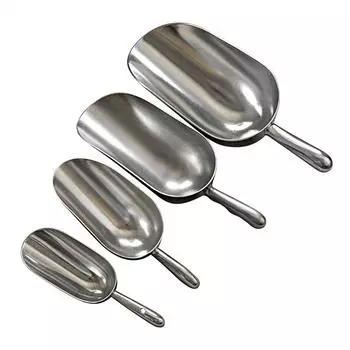 Алюминиевый совок для льда Лопата для сухих продуктов Барный совок для льда 6/12/24/38 унций