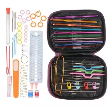 Алюминиевый сплав 22 шт. 100 шт. набор спиц для вязания крючком набор круговых спиц пряжа петли спицы для вязания крючком своими руками для пряжи набор аксессуаров для вязания крючком pink 22pcs