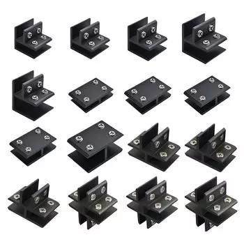 Алюминиевый сплав безрамный стеклянный кронштейн соединитель настенный зажим для плитки L/T/Cross тип стеклянный угловой зажим легко устанавливается B