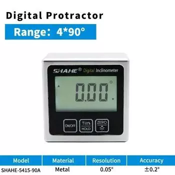 Алюминиевый сплав цифровой угломер инклинометр электронный угломер с магнитами легкий цифровой угломер