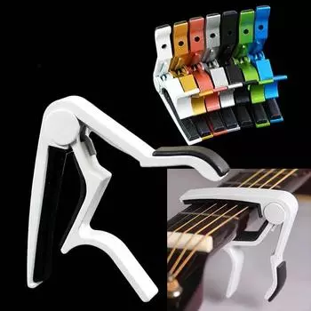 Алюминиевый сплав гитарный каподастр универсальный электроакустический каподастр быстросменный зажим каподастр для укулеле тюнер аксессуары для инструментов красный