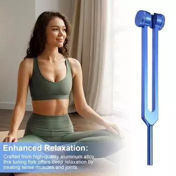 Алюминиевый сплав камертон для снижения стресса ясности ума 64/128 Гц терапевтический инструмент немагнитный розовый