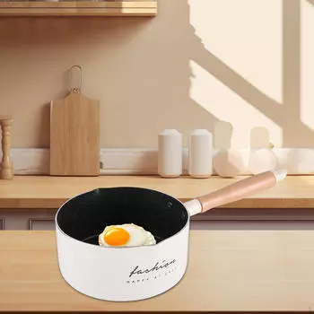 Алюминиевый сплав Кастрюля, кастрюля, молочник, супница для кемпинга, кемпинга, завтрака на открытом воздухе белый