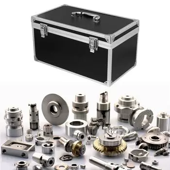 Алюминиевый сплав кейс-органайзер, многофункциональный ящик для инструментов для путешествий на открытом воздухе премиум-класса 30cmx17cmx16cm