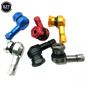 Алюминиевый сплав клапан обод мотоцикла 90 градусов угол колесо мотоцикла шины бескамерные стержни клапана для обода колеса части 9 цветов серебряный