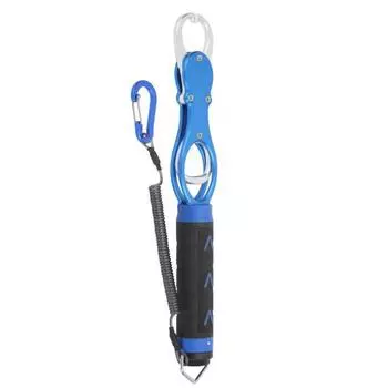 Алюминиевый сплав контроллер рыбы с весами портативный вес рыболовный захват инструментсиний Blue