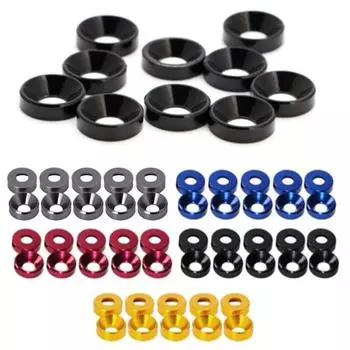 Алюминиевый сплав M2 / M2.5 / M3 / M4 / M5 / M6 анодированный болт с потайной головкой шайбы прокладка M2