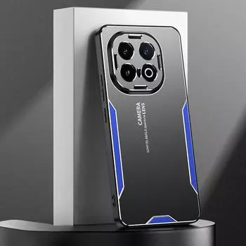 Алюминиевый сплав металлический ПК жесткий чехол для IQOO 13 Pro 13Pro объектив камеры полная защита противоударный чехол для IQOO 13 5G 12 Pro For iQOO 13 синий