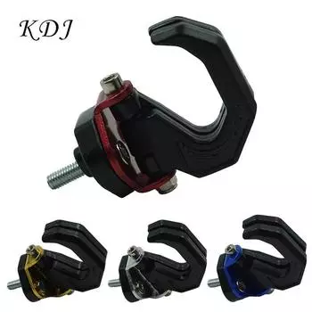 Алюминиевый сплав мотоциклетный багажный шлем двойной крючок крепление мотоциклетный скутер шлем держатель сумка крючок для бутылки вешалка с винтом красный