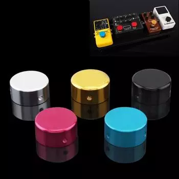 Алюминиевый сплав, педаль для электрогитары, колпачок для ног, головка переключателя, ручка против царапин, 5 цветов на выбор золотой