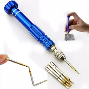 Алюминиевый сплав Pentalobe отвертка 5 в 1 магнитный набор инструментов для ремонта отвертка инструмент для демонтажа 13cm