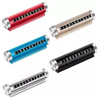 Алюминиевый сплав прокатки цифровой парковочный номерной знак временный парковочный номерной знак для мобильных транспортных средств чёрный