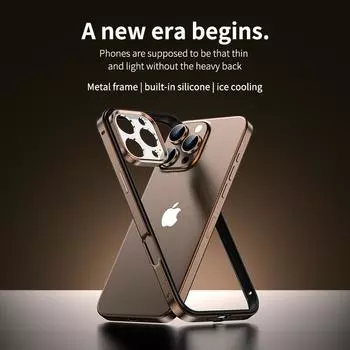 Алюминиевый сплав рамка роскошный тонкий чехол для iPhone 16 Plus 15 Pro Max 14 Pro 13 противоударный внутренний силиконовый чехол для телефона iPhone 16 серебряный