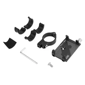 Алюминиевый сплав регулируемый держатель для телефона на руль велосипеда держатель для смартфона подставка черный чёрный