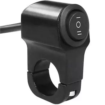 Алюминиевый сплав руль мотоцикла переключатель фары трехпозиционный водонепроницаемый переключатель 12 В противотуманный прожектор ретро переключатель серебряный