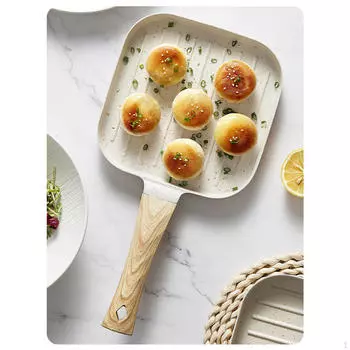 Алюминиевый сплав с антипригарным покрытием 7 дюймов, сковорода-гриль, кухонная посуда, стейк, жарка яиц в помещении Pan