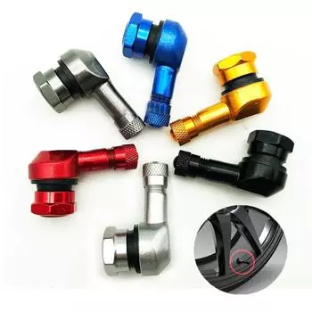 Алюминиевый сплав шина клапан сопла зажим обода мотоцикла 90 градусов угол алюминиевый сплав клапан колеса мотоцикла шины мото аксессуары золотой