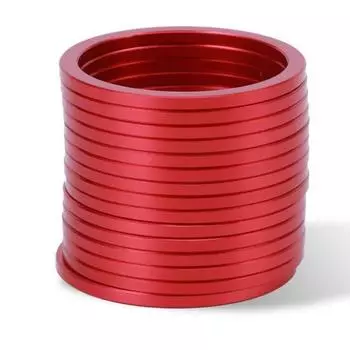 Алюминиевый сплав шоссейный велосипед нижняя прокладка маховик ступица шайба распорка красный Red