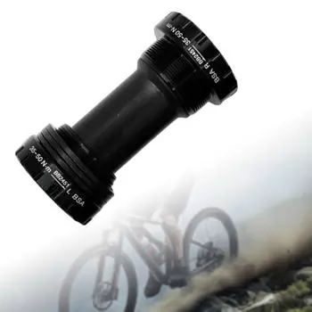 Алюминиевый сплав велосипед BB Тип резьбы шатун Нижний кронштейн 68-73 мм Цепное колесо для чёрный