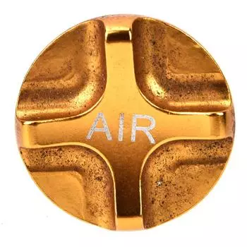 Алюминиевый сплав велосипедная амортизационная вилка передняя вилка герметичная крышка клапана велосипедный аксессуар(желтый) жёлтый