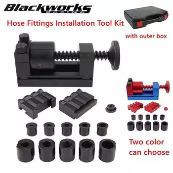 Алюминиевый сплав вращающийся топливный шланг фитинги комплект для установки шланга набор инструментов для сборки AN4 AN6 AN8 AN10 AN12 соединители