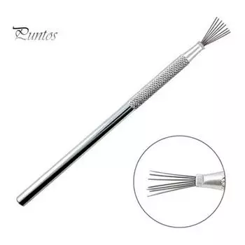 Алюминиевый стержень с текстурной кистью из перьевой проволоки для моделирования лепки из глины