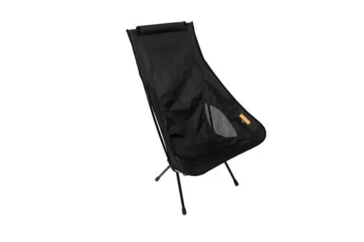 Алюминиевый стул Алюминиевый стул Уличный стул Складной стул с высокой спинкой Компактный стул для кемпинга с подголовником Сумка для хранения в комплекте Ультралегкий S more чёрный