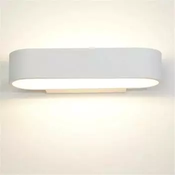 Алюминиевый светодиодный настенный светильник, современное и минималистичное внутреннее освещение, декоративный светильник на тумбочке, настенный светильник для коридора, 12 Вт Warm White (2700-3500K) чёрный