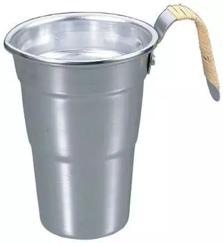 Алюминиевый тампо для сакэ, размер 5, рулон из ротанга