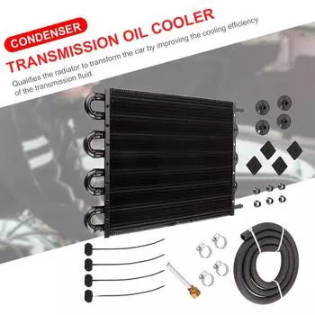 Алюминиевый универсальный масляный радиатор, комплект из 4 рядов, 6 рядов, 8 рядов, масляный радиатор двигателя, автомобильная автоматическая трансмиссия, автоматический-ручной радиатор, преобразователь